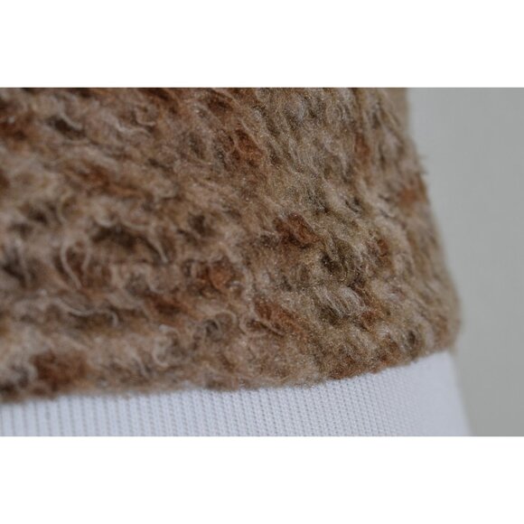 Vintage 80s Animal Print Polyester/Acrylic‎ Mockneck Crop Tank size S - Picture 5 of 9